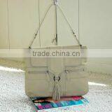 Wholesale Women Leather Tote Bag Private Label Handbags Leisure Travel Book Bag Messenger Bag thumbnail-5