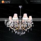 Maria Theresa Hanging Lamp, Chandelier Crystal With Lampshade for Villa or Hotel 88015