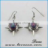 Cheapest Bulk Order Fashion Women Silver Button Earring Wholesale thumbnail-2