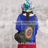 Wholesale Designer Thai Cotton Hobo Sling Bag Crossbody Bag Canvas Embroidery Bag thumbnail-1