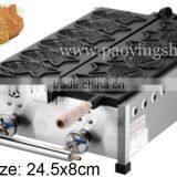 6pcs Fish Waffle Commercial Use Non-stick LPG Gas 24.5cm Taiyaki Maker Iron