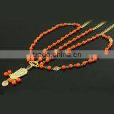 Christmas Gift Alloy Chain,acrylic Beads Indian Hair Jewelry,head Accessory thumbnail-5