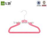 pink velvet flocked hangers