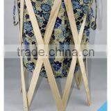 Foldable Bedroom Basket Laundry Hamper With Wood Frame thumbnail-1