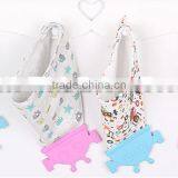 Kean Organic Pure Cotton Baby Bibs With Robot Teether thumbnail-4