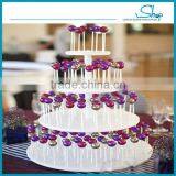 New Design Wholesale Kitchen LFGB Plasitc Display Pop Supplies Wedding Cake Stand thumbnail-1