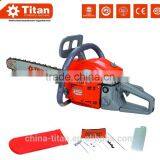Gasoline Chain Saw 45cc, Petrol Chain Saw, 2 Stroke, Air-cooled, 3 Teeth Blade, Nylon Spool, CE,MD Certificate thumbnail-1