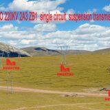 MEGATRO 220KV 2A3 ZB1 Single Circuit Suspension Transmission Tower thumbnail-1
