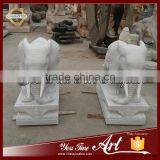 Life Size White Marble Elephant Statue thumbnail-1