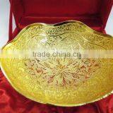 New Design Wedding Gift and Return Gift Gold Plated Brass Bowl thumbnail-3