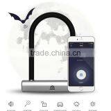 Newest Intelligent Security Bicycle Lock Ultrasonic Tire Lock Keyless Electric U-lock thumbnail-2