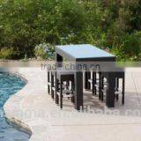2017 Trade Assurance Hot Sale Outdoor PE Rattan Resin Wicker High Bar Tables Furniture thumbnail-1