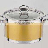 Colorful Stainless Steel Casserole Pot Soup Pot thumbnail-3