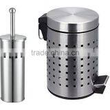 High Quality Household Pedal Trash Bin and Brush Holder for Bathroom thumbnail-2
