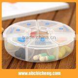 Hot Selling 7 Days/One Week Round Plastic Pill Box thumbnail-2