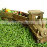 Mini Wooden Cart for Flowers and Plants thumbnail-1