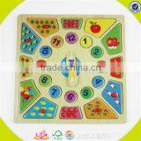 Wholesale Lovely Wooden Clock Puzzle Toy Delicate Wooden Clock Puzzle Toy W14B045 thumbnail-2
