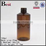 2017 Wholesale Good Market 100ml Plastic Spray Bottle Amber Color Plastic Spray Bottle Round Plastic Trigger Spray Bottle thumbnail-4