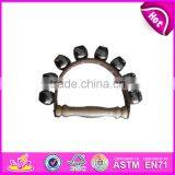 Top Sale Baby Musical Instruments Wooden Cartoon Handbells W07I092 thumbnail-4