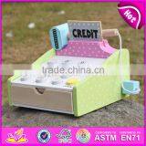 2017 New Design Children Preschool Wooden Toy Credit Card Machine W10A059 thumbnail-2