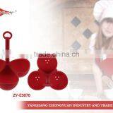 ZY-E3070 FDA and LFGB Approval Food Grade Silicone Egg Tray With Three Cavities thumbnail-1