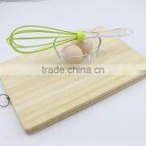 Soft Acrylic Handle Light Green Silicone Egg Whisk thumbnail-2