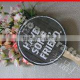 Customized Paper Fan With Wood Handle thumbnail-2