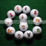 Wholesale Golf Ball Rubber Surlyn Printed Logo Golf Gift Ball thumbnail-4