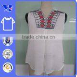 Evynne Embroidered Soft Cotton TANK TOPS thumbnail-1