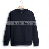 Long Sleeve O-neck Black Woman Cotton Sweatshirt Without Hood thumbnail-1