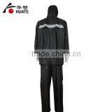 Mens Black Refelective Raincoat,waterproof Polyester Raincoat Manufacturer thumbnail-3