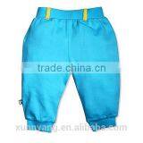 New Arrival 100% Cotton Stripe And Plain Color Balloon Butique Shorts And Pants thumbnail-3