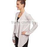 2016 Spring Open French Terry Fabric Thin Coats and Jackets for Women thumbnail-2