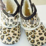 leopard baby boot