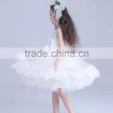White Flower Girls Dress With Rhinestone Angel Dresses thumbnail-6