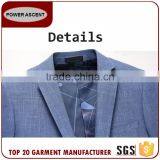 Latest Style Customer Design Mens Grey 2 Button Business Casual Suit Jacket Blazer thumbnail-6