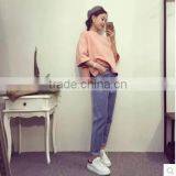 Han Edition Leisure of Lovely Idea Wacky Embroidery Patch Dinosaur Loose Short Sleeve T-shirt Girl Summer Hitting Scene thumbnail-3