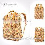 Curved Shoulder Strap Unisex Light Yellow Backpacks thumbnail-1