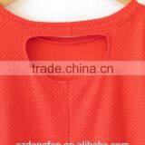 Top Cutout Shirt High Low Hem Top Cut Out Top Oversize Cropped Top Mullet Shirt Size XS Small thumbnail-3