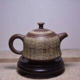 Antique Line Tea Pot Chinese Pottery Supplier Handcraft Clay Tea Pot With Gift Box thumbnail-2