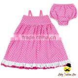 Lovely Free Pink And White Polka Dots Soft Cotton Newborn Baby Girl And Child Toddler Size Shorts Soft Breathable Diaper thumbnail-3