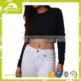 Wholesale Custom Blank Womens Long Sleeves FITTED CROP SWEATSHIRT thumbnail-4