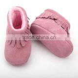 Wholesale Baby Moocsin Shoes Suede Leather Baby Girl Boots thumbnail-3
