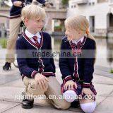 2016 Nice Perfect Fit Custom Uniforms Wholesale Primary School Uniform Girls Uniform Cardigan and Skirt thumbnail-3