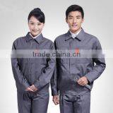 Juqian Quality Work Cloth Manufacturer China Breathable Gray Blue Unisex Workwear Uniform Industrial Uniform