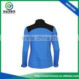Fashional Design Blue With Black Nylon / Polyester Waterproof Women Jacket With White Zipper thumbnail-2