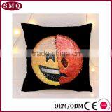 Custom Emoji Embroideried Sequin Cushion Cover thumbnail-3