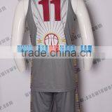 Grey Sublimation Basketball Jersey Good Quality Basketball Set for Team Club thumbnail-2