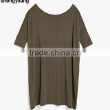2016 Wholesale Bulk Blank T-shirts Custom High Quality 95% Bamboo 5% Spandex Oversized Bamboo T-shirts thumbnail-2
