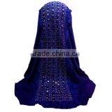Multicolor Fashion Drape Pearl Head Muslim Woman Hijab Chiffon Lady Scarf thumbnail-3